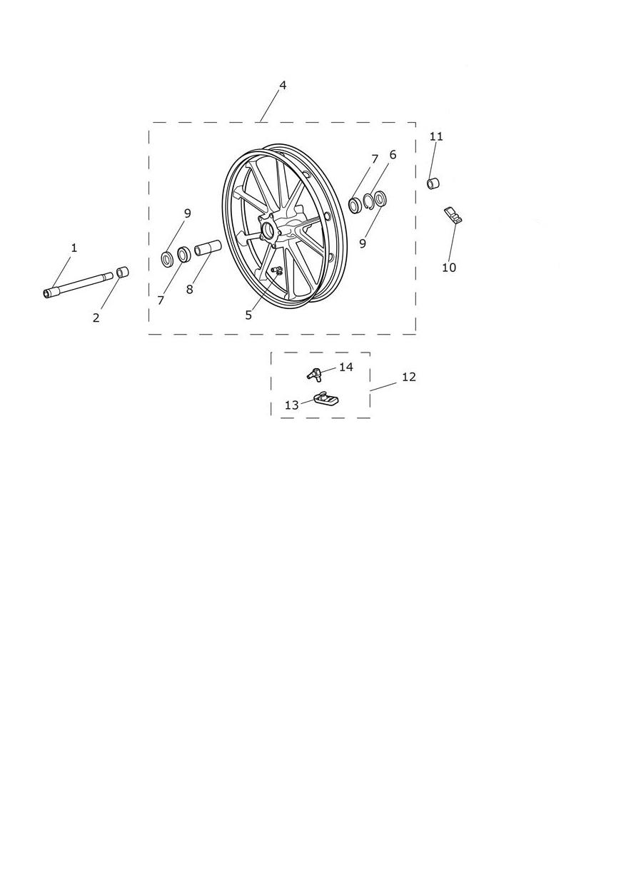 Front Wheel exploded diagram