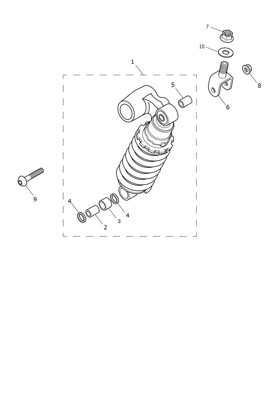 Rear Suspension Unit exploded diagram
