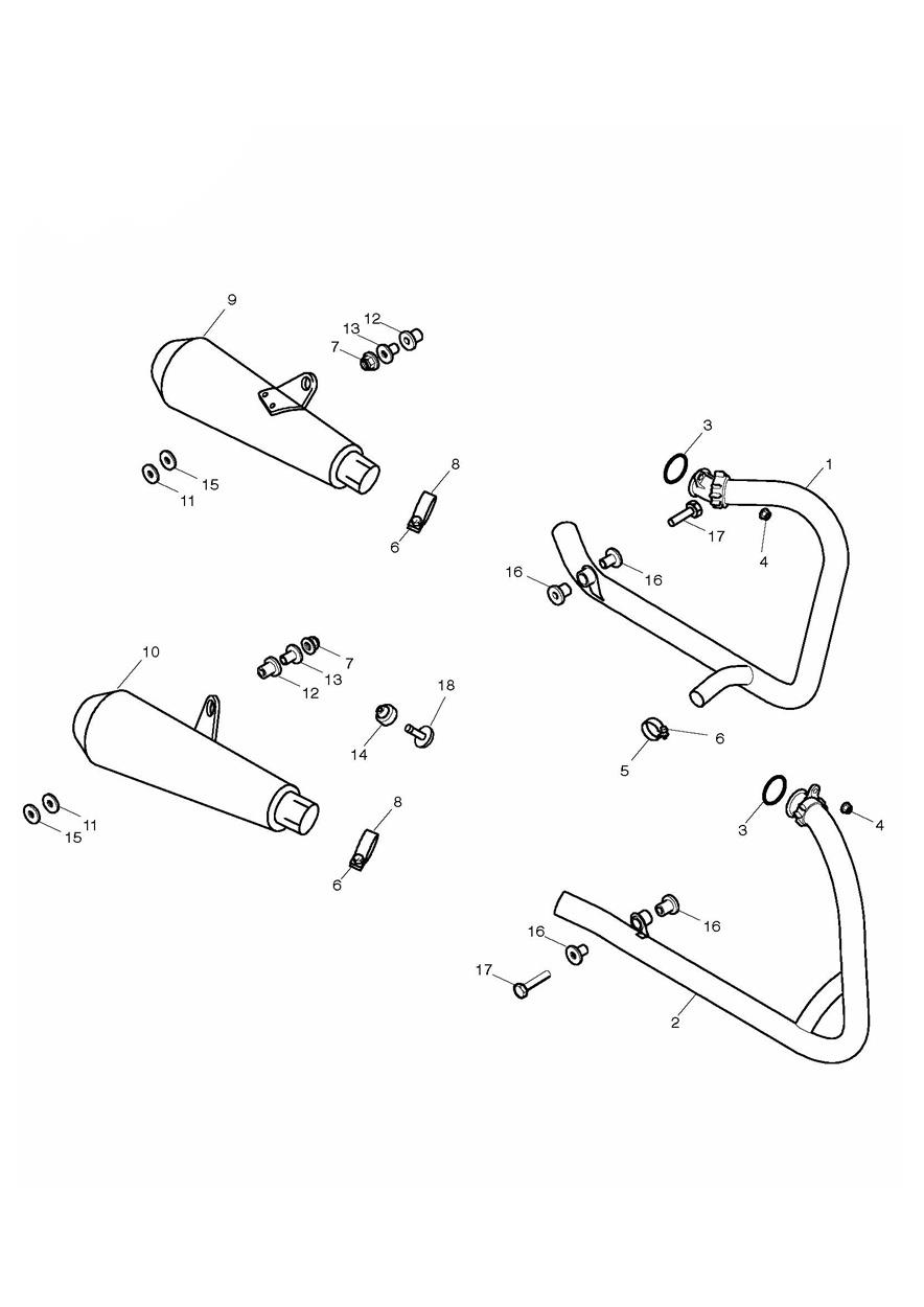 Exhaust System exploded diagram