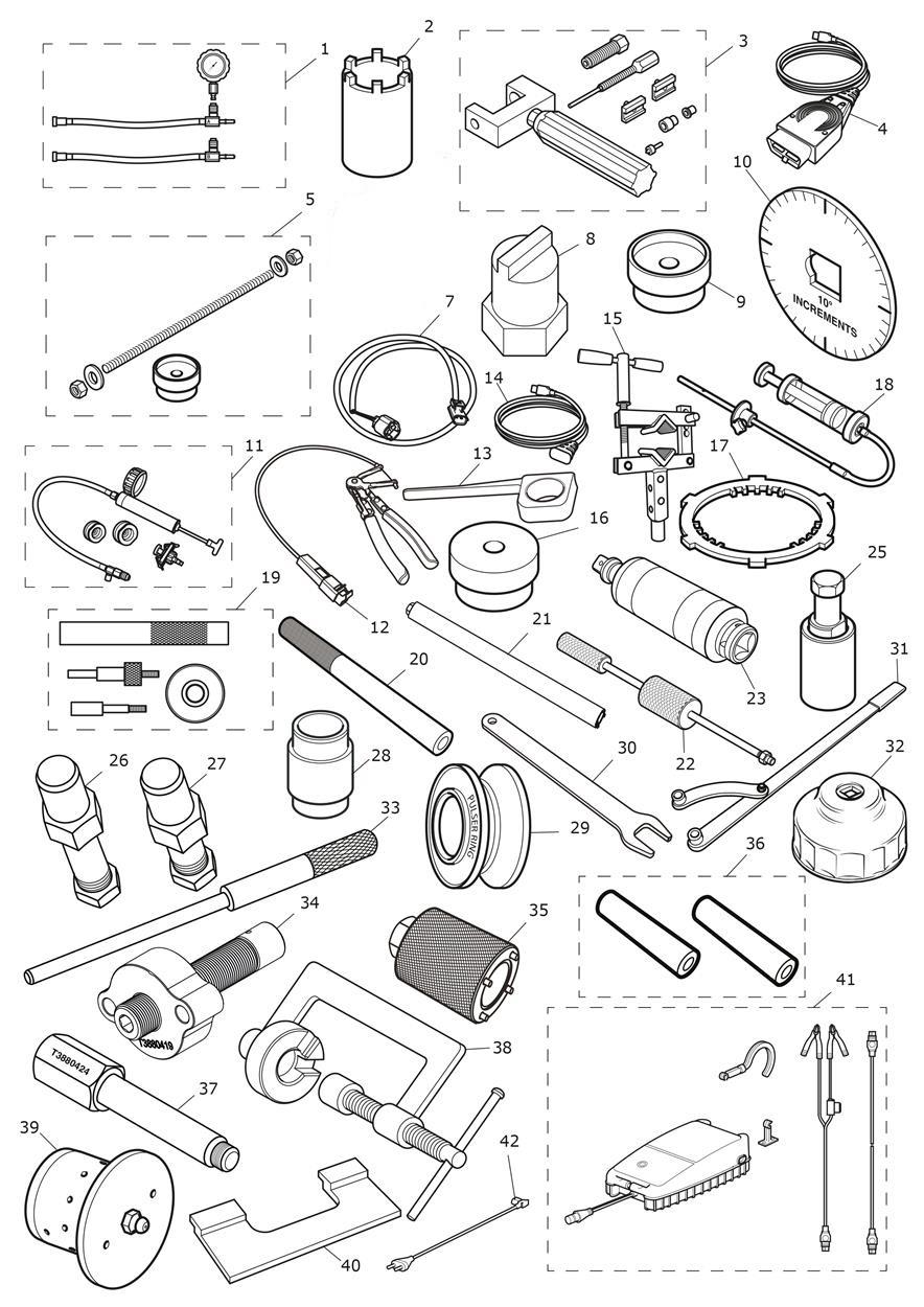 Service Tools exploded diagram