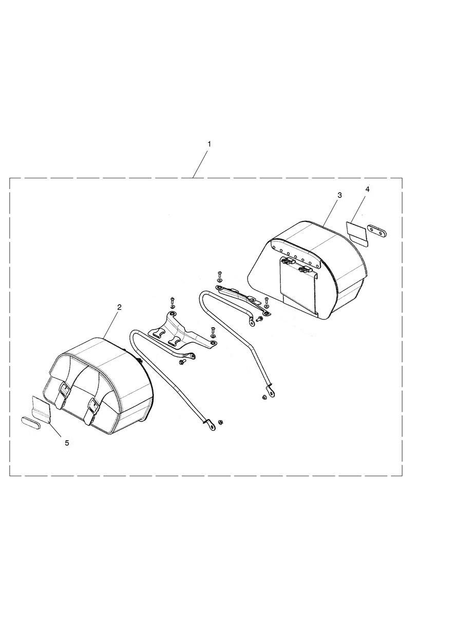Panniers, Leather exploded diagram