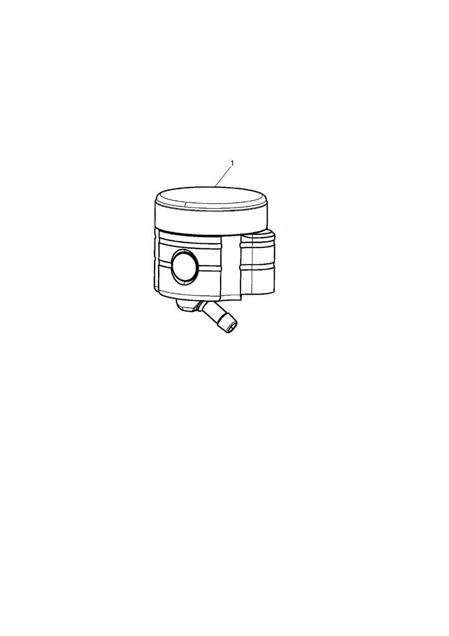 Front Brake Reservoir, Type 2 exploded diagram