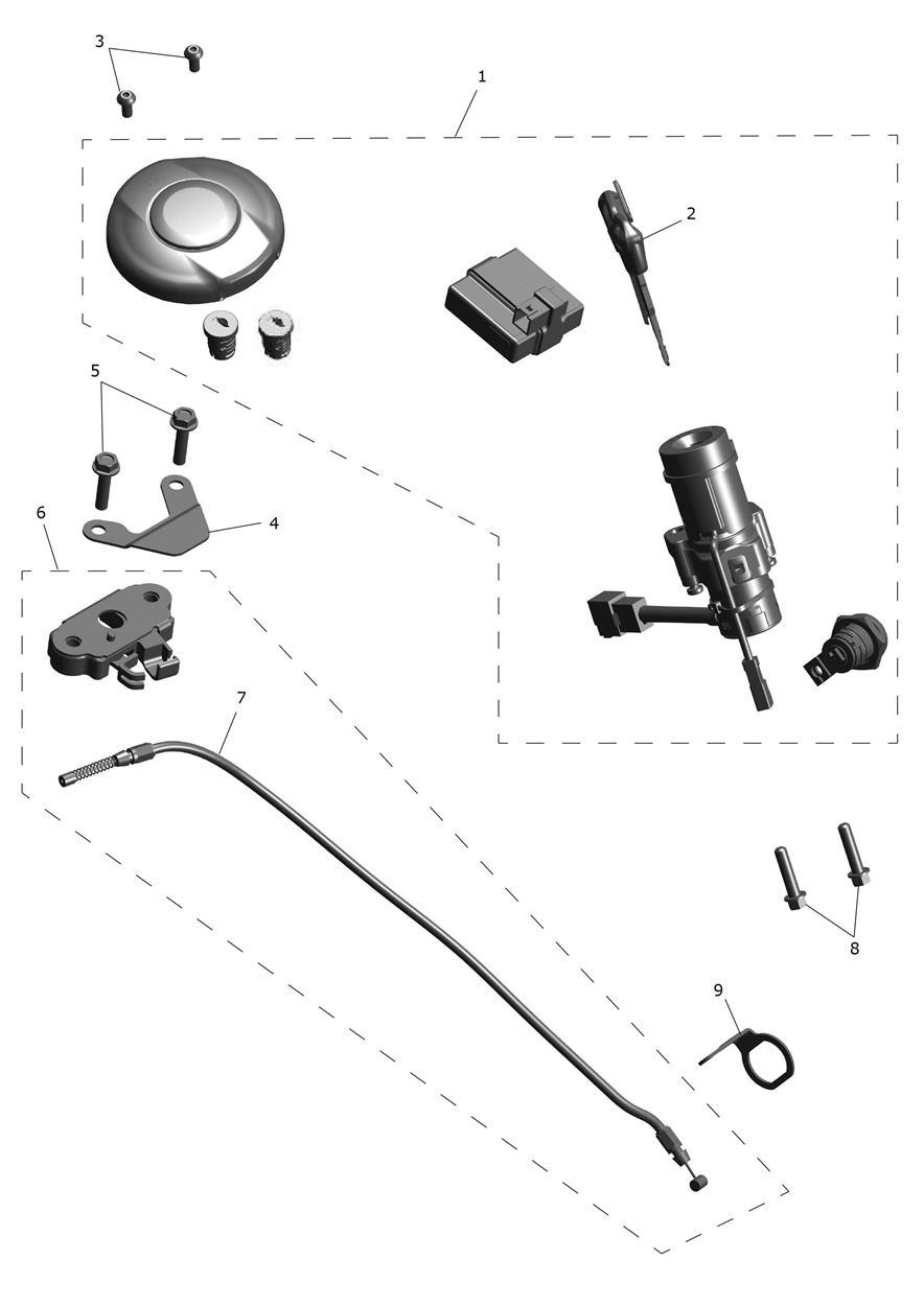 Lockset exploded diagram