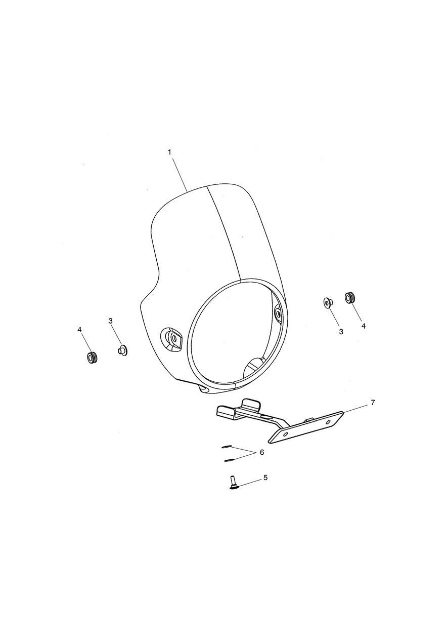 Flyscreen Special Editon & N/A to Thruxton Ace exploded diagram