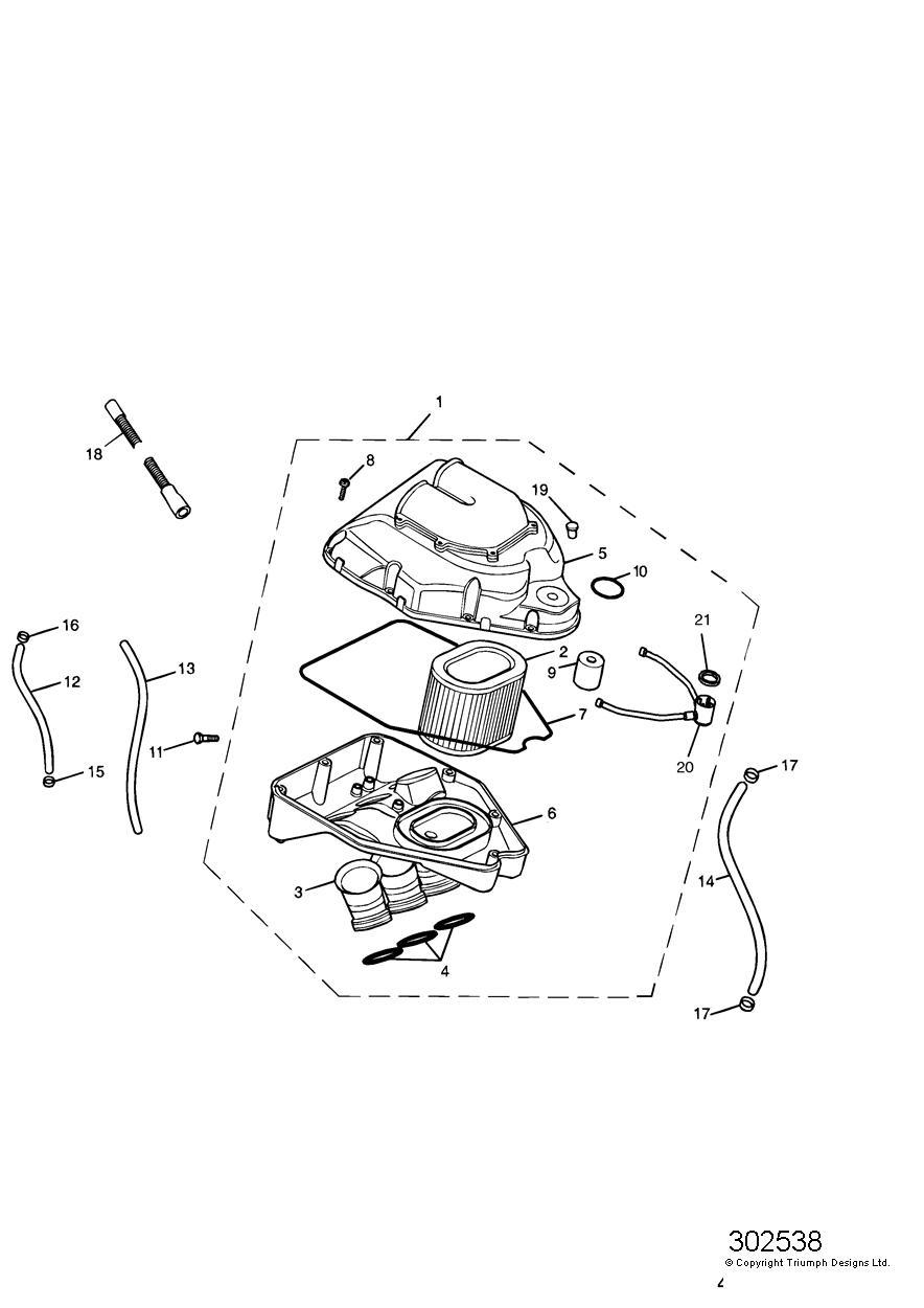 Airbox exploded diagram