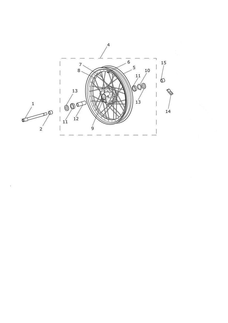 Front Wheel exploded diagram