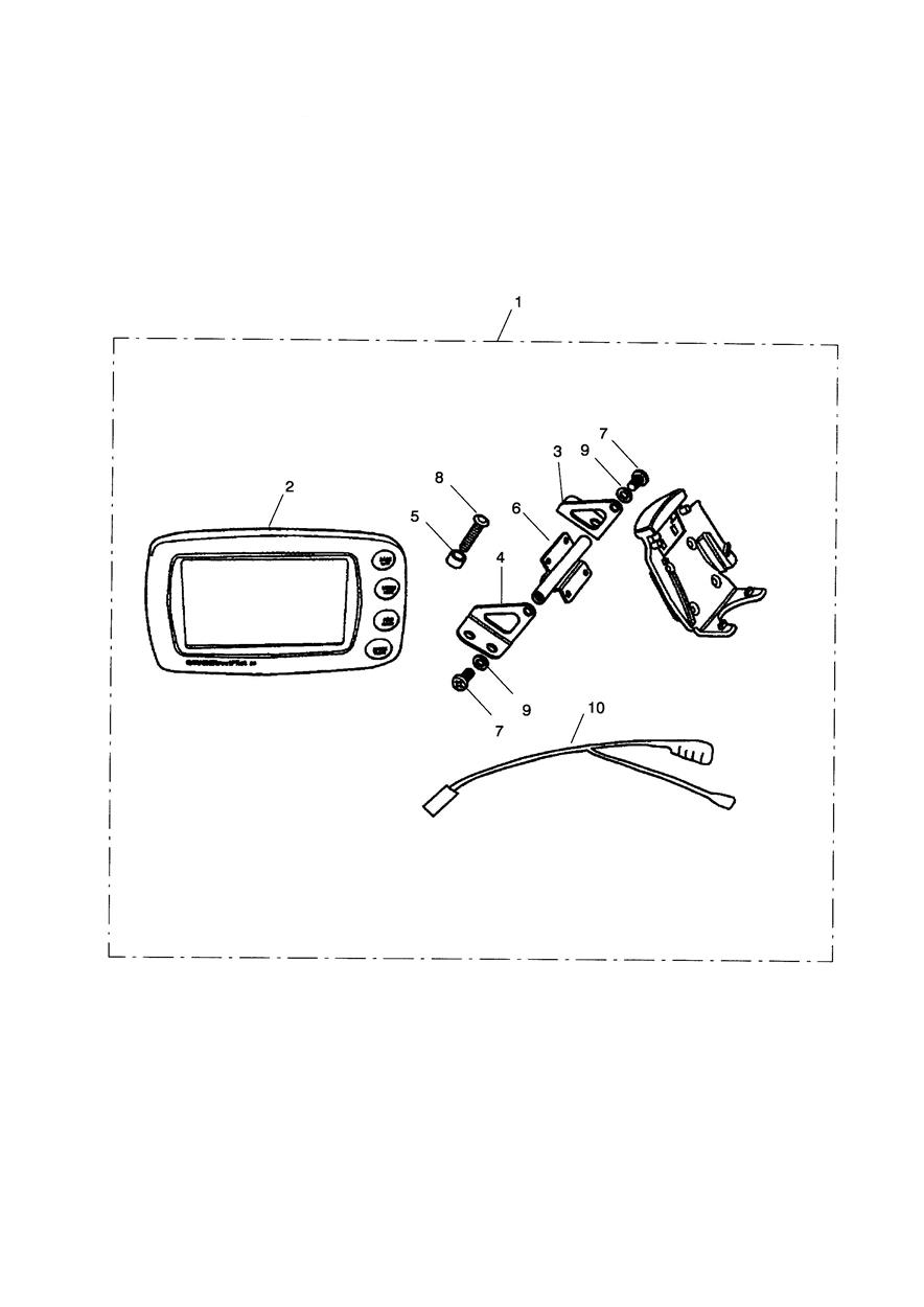GPS Fitting Kit (To suit Garmin Streetpilot Motorcycle Mount) exploded diagram