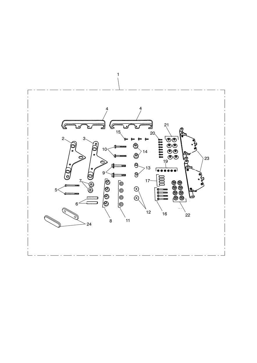 Pannier Mounting Kit exploded diagram