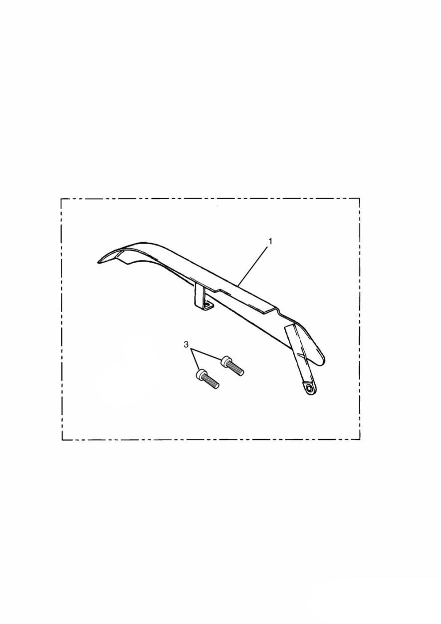 Chrome Chain Guard (up to VIN 71698) exploded diagram