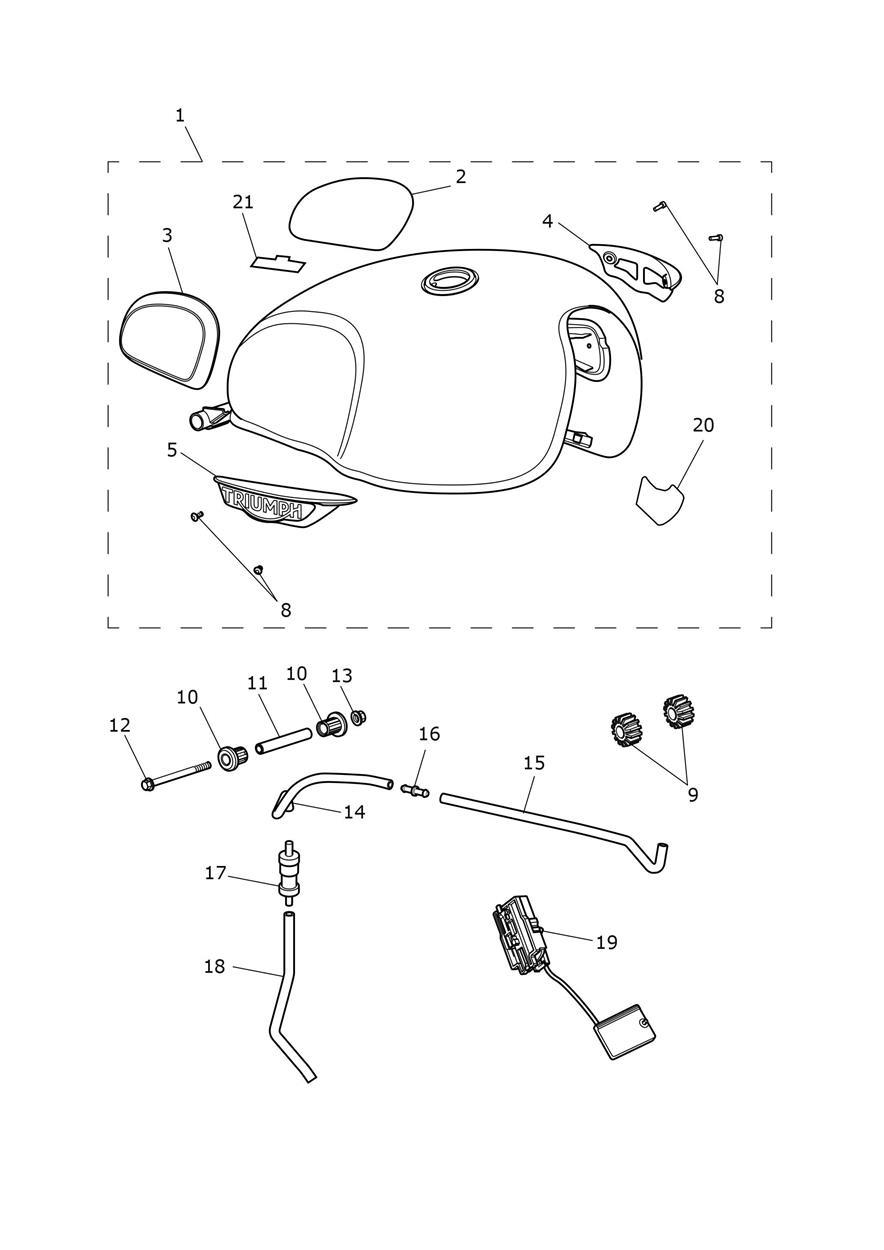 Fuel Tank exploded diagram