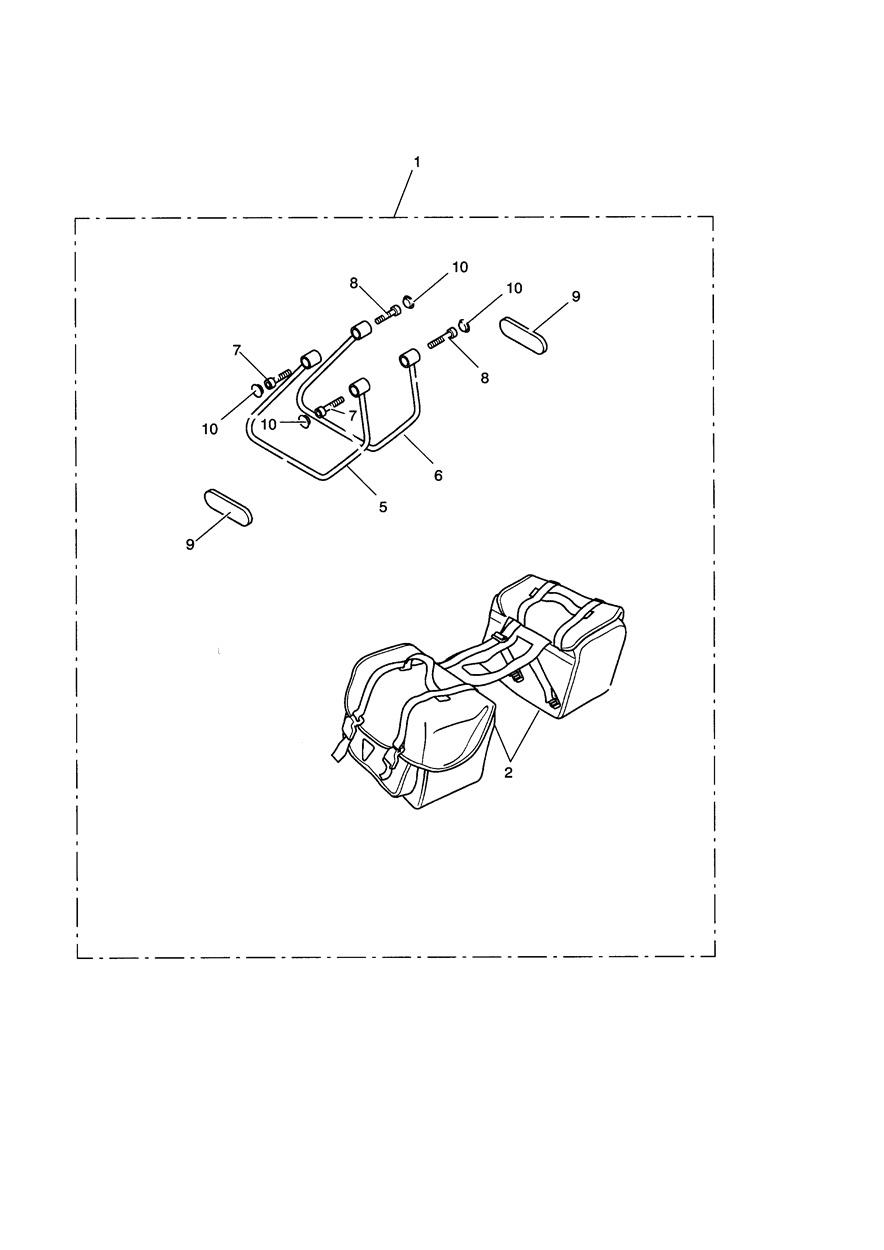 Pannier Kit Leather Type C exploded diagram
