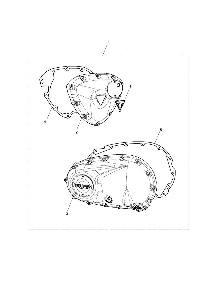 Engine Cover Kit, Brushed exploded diagram