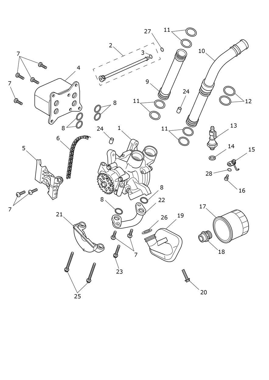 Lubrication System exploded diagram