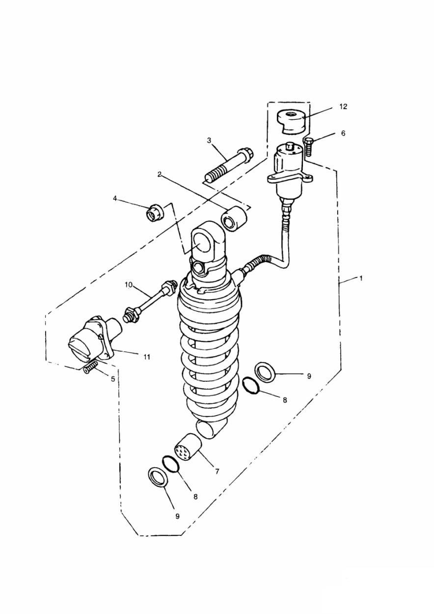 Rear Suspension Unit exploded diagram