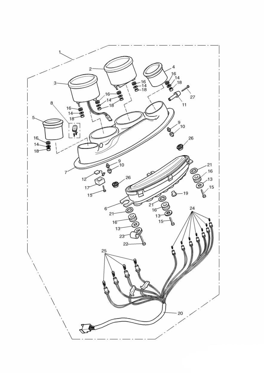Instruments exploded diagram