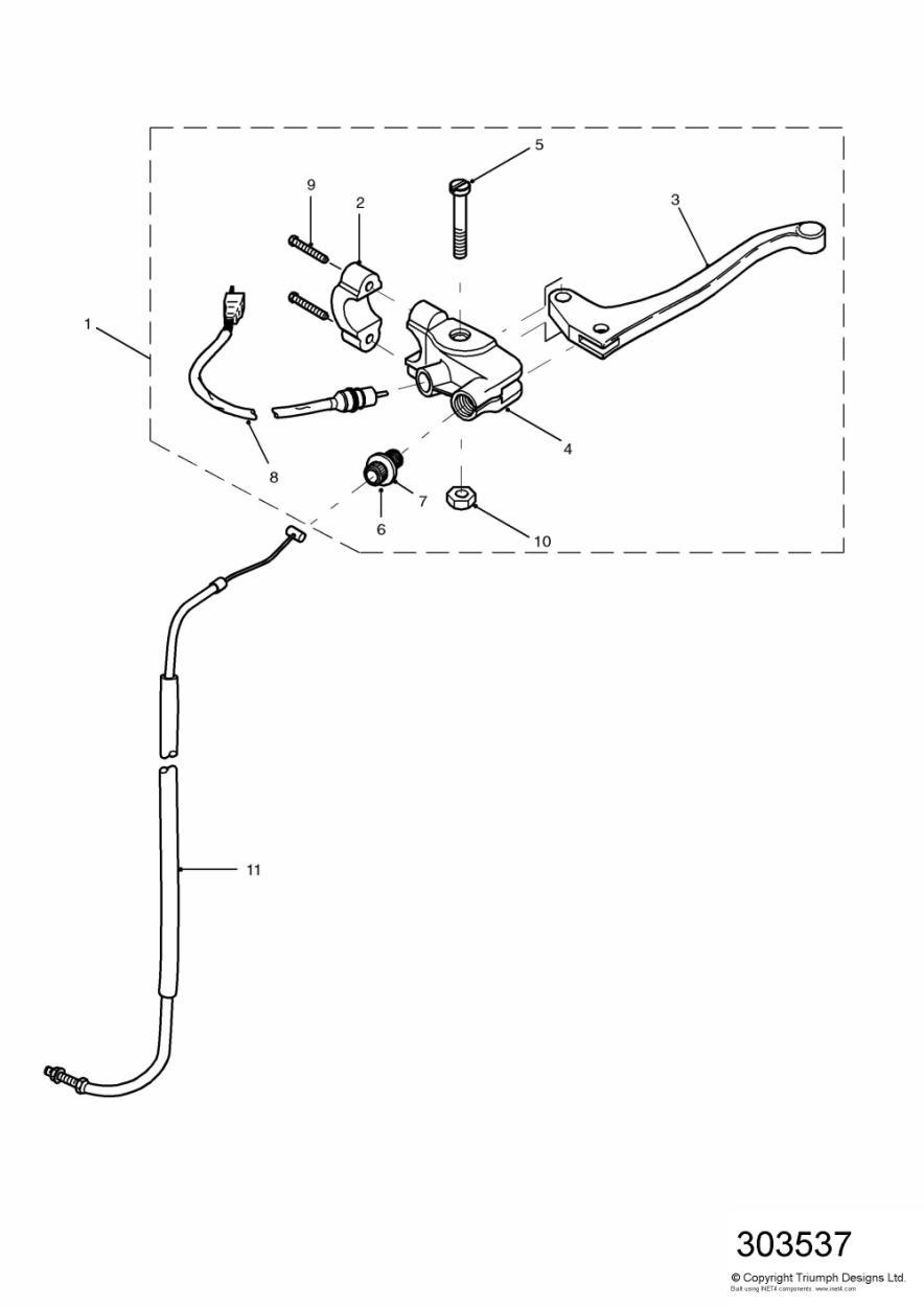 Control Cables exploded diagram
