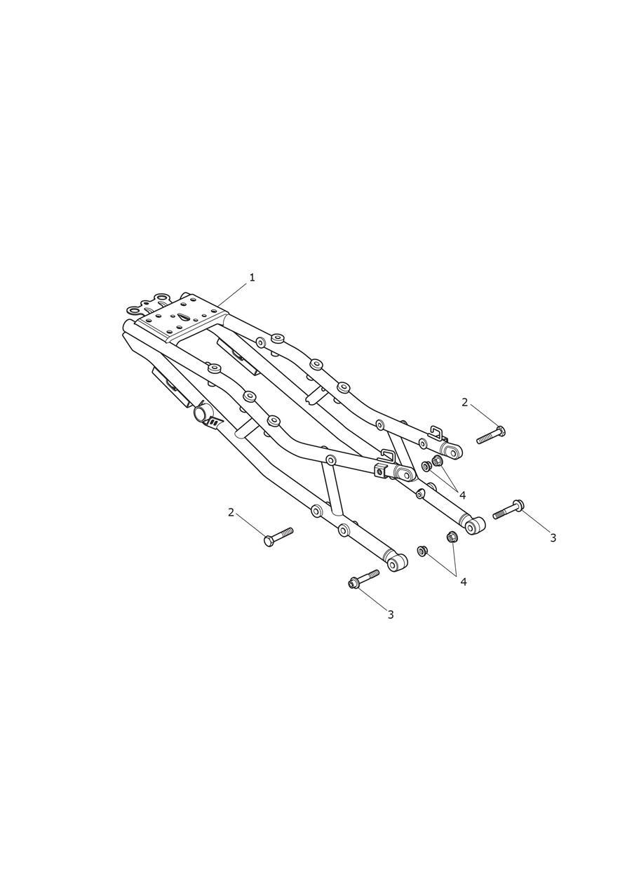 Rear Sub-Frame & Fittings exploded diagram