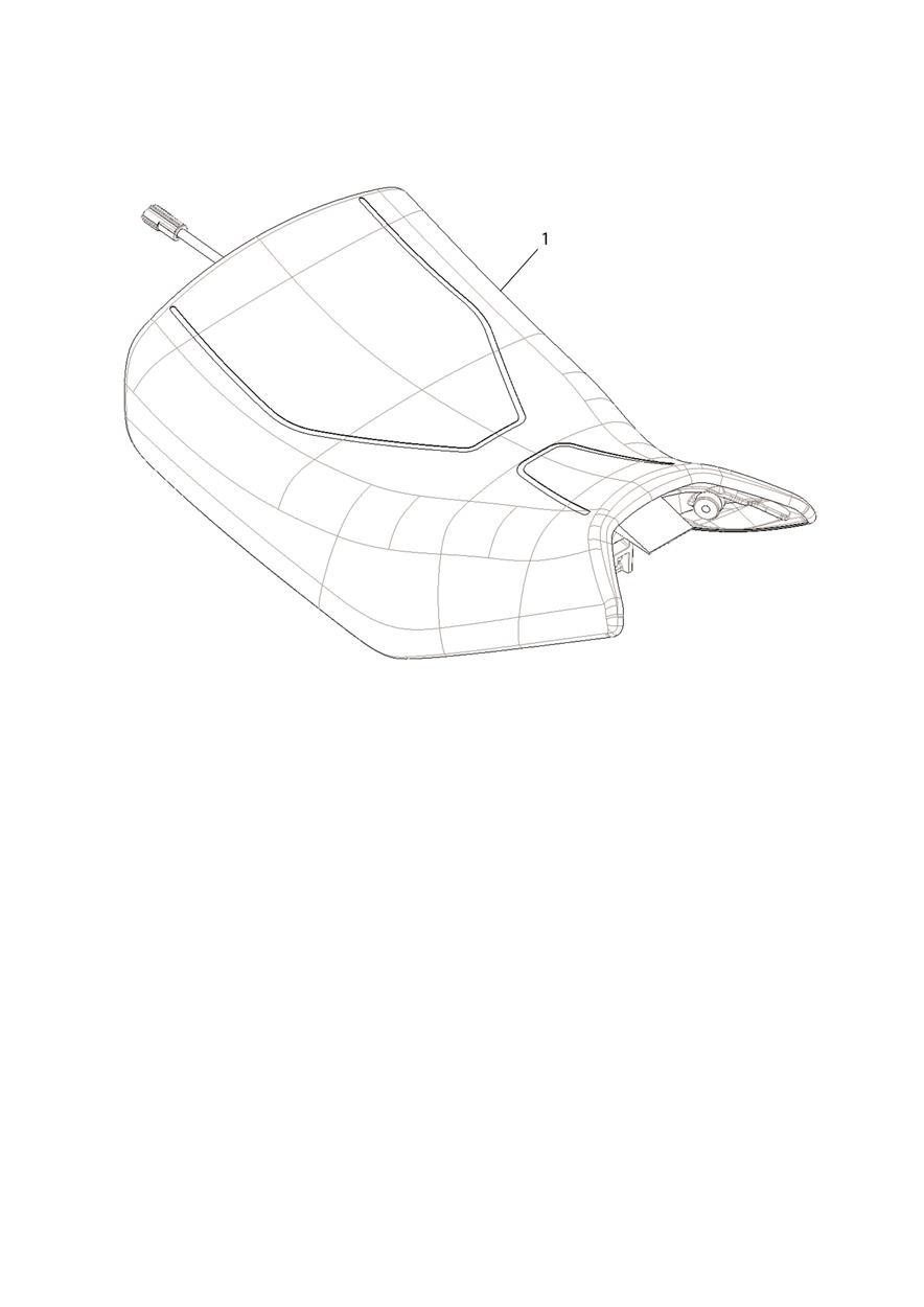 Heated Rider Seat exploded diagram
