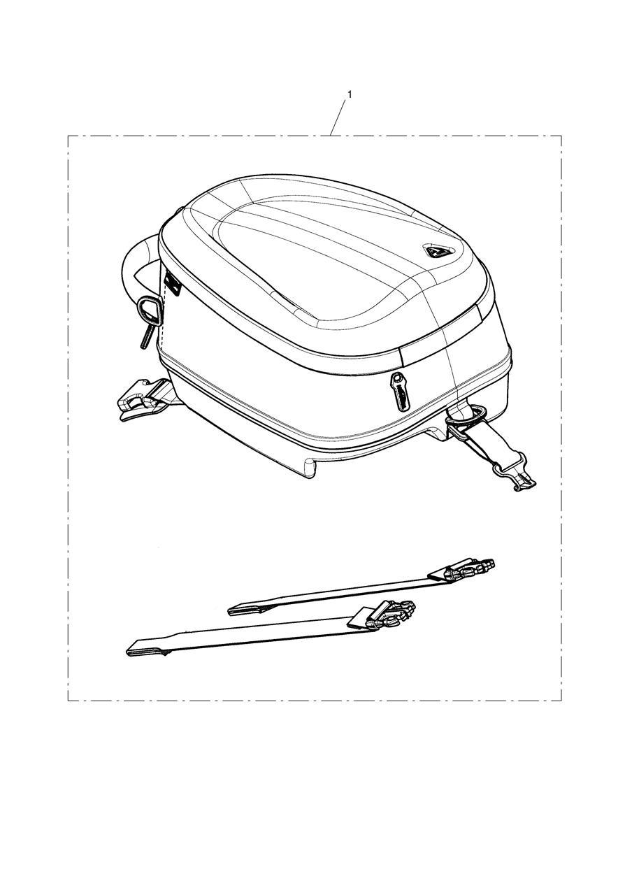 Nylon Tank Bag exploded diagram