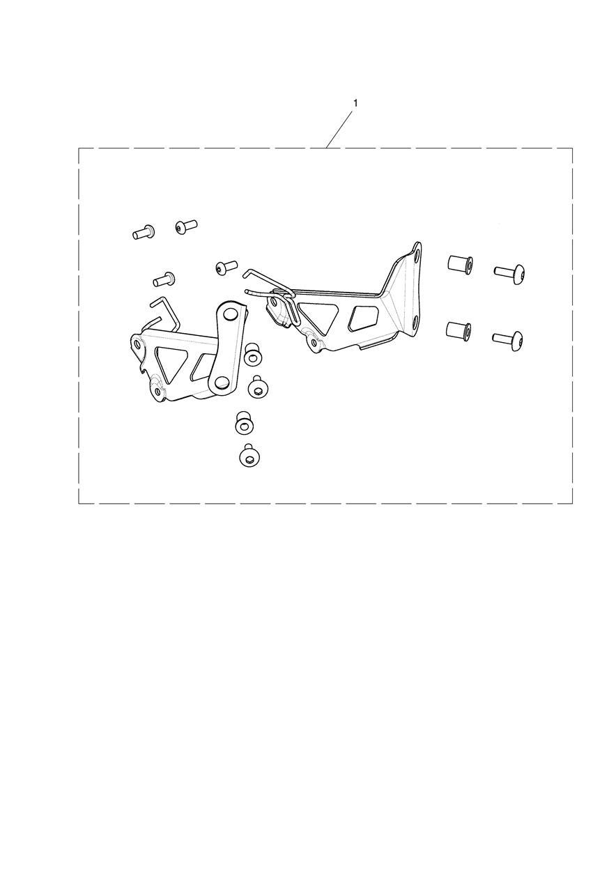 Flyscreen Mounting Kit exploded diagram