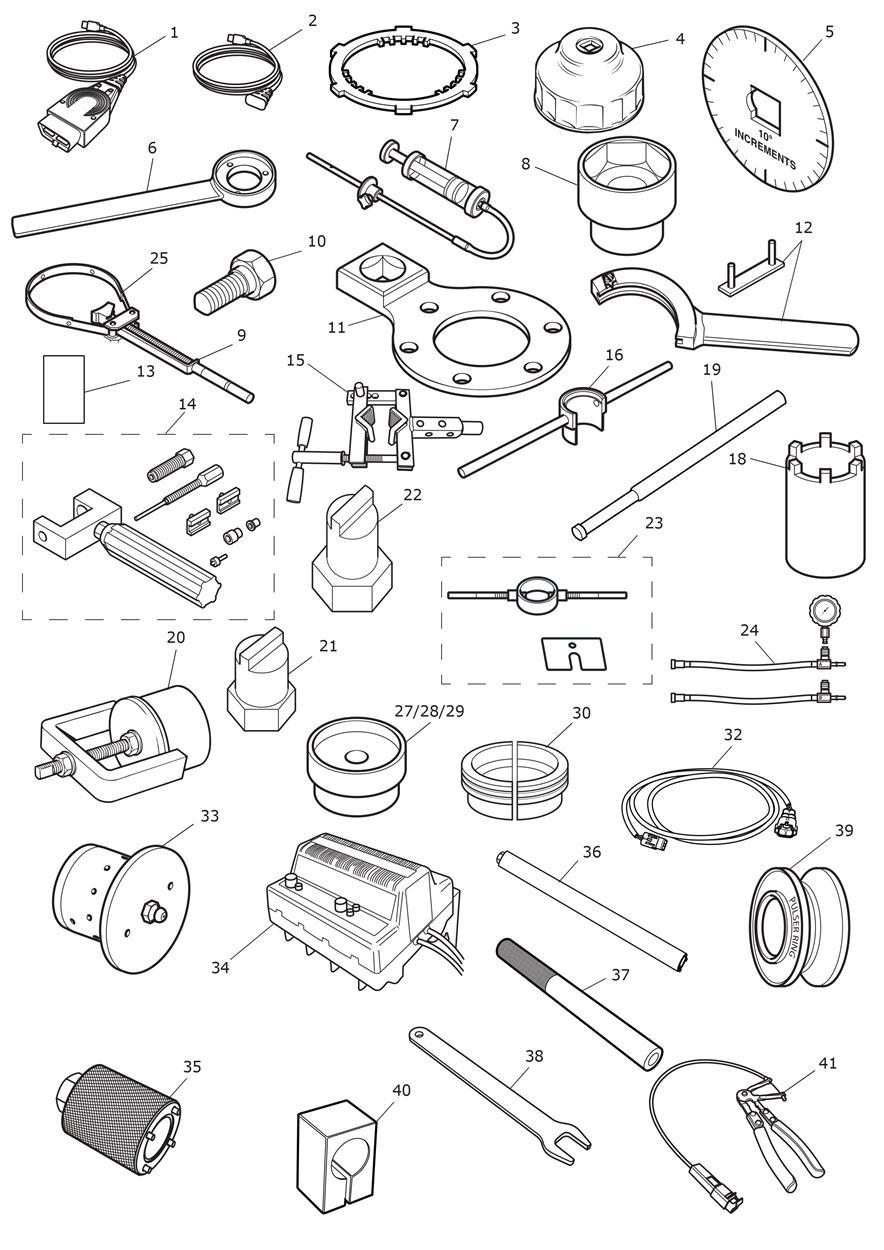 Service Tools exploded diagram