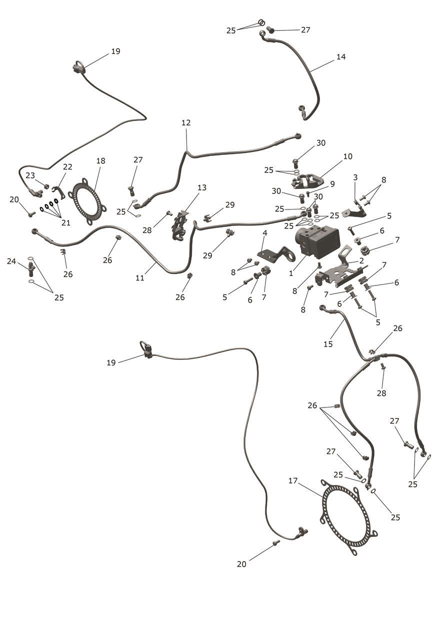 ABS System exploded diagram