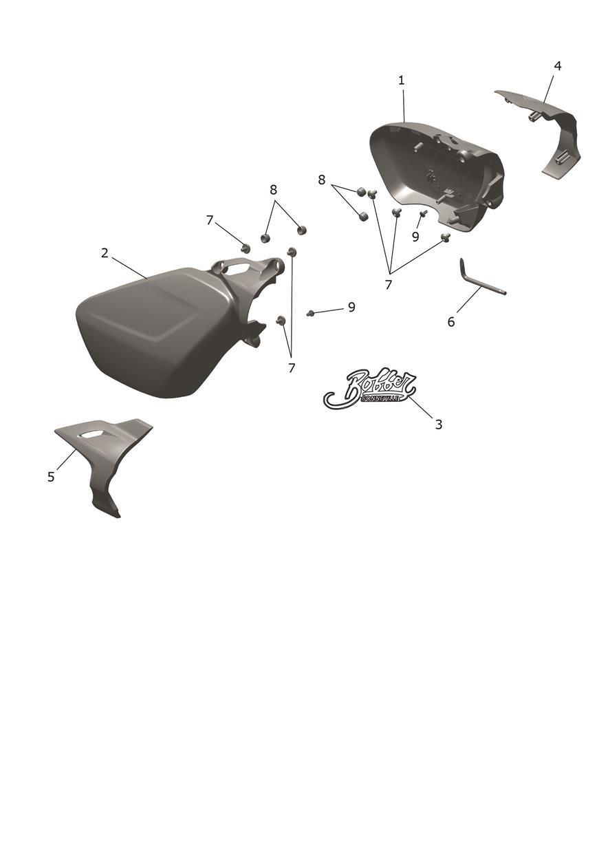 Side Fairing Panels exploded diagram