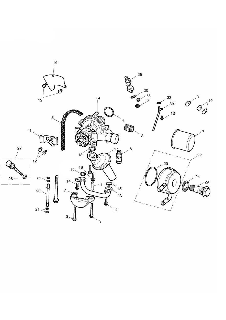 Oil Pump Drive exploded diagram
