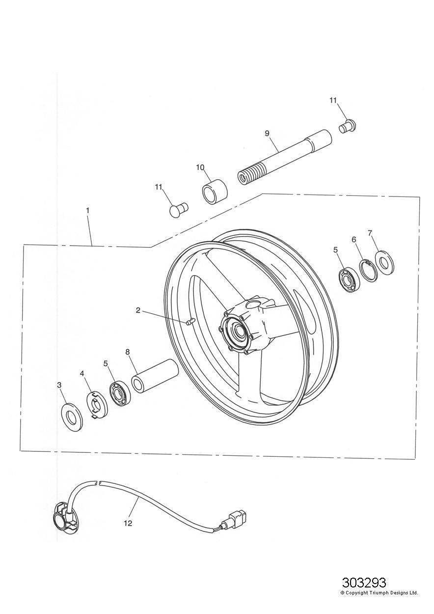 Front Wheel exploded diagram