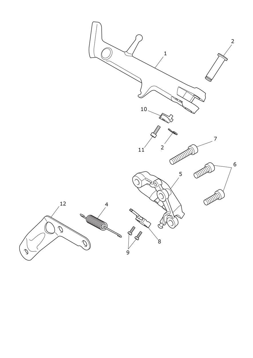 Sidestand exploded diagram