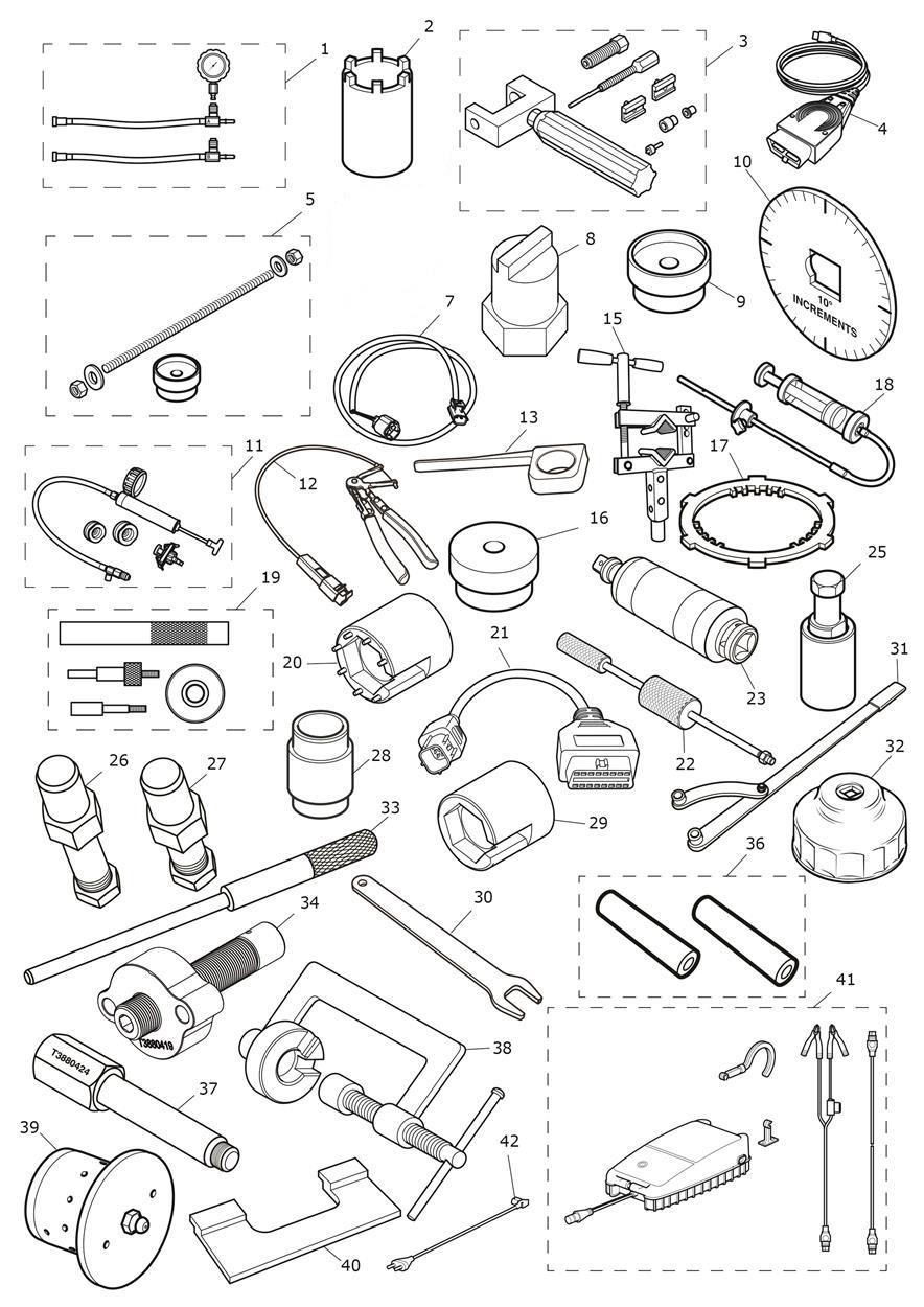 Service Tools exploded diagram
