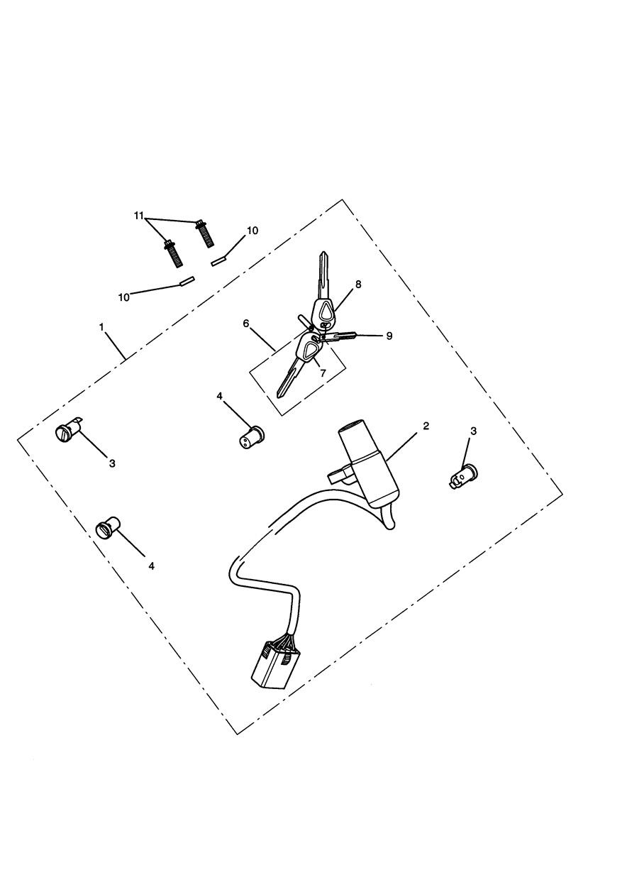 Ignition Switch & Lock Set exploded diagram