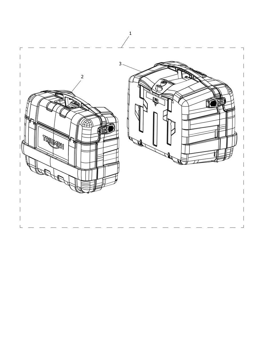 2 Box Pannier Kit exploded diagram