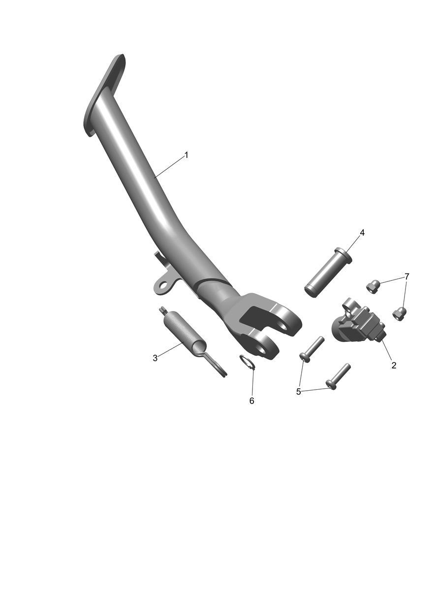 Sidestand exploded diagram