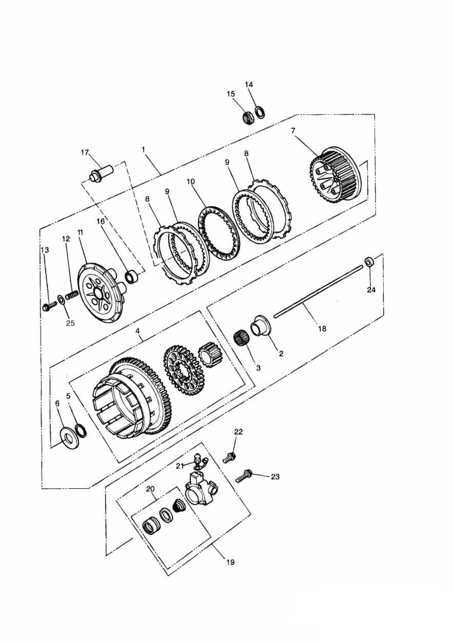 Clutch exploded diagram