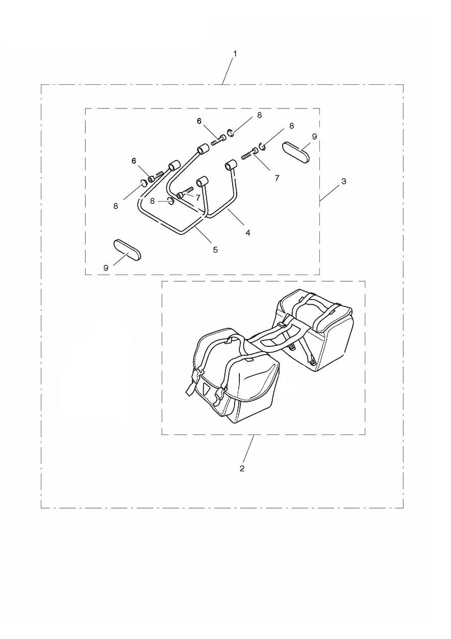 Pannier Kit Soft Type B exploded diagram