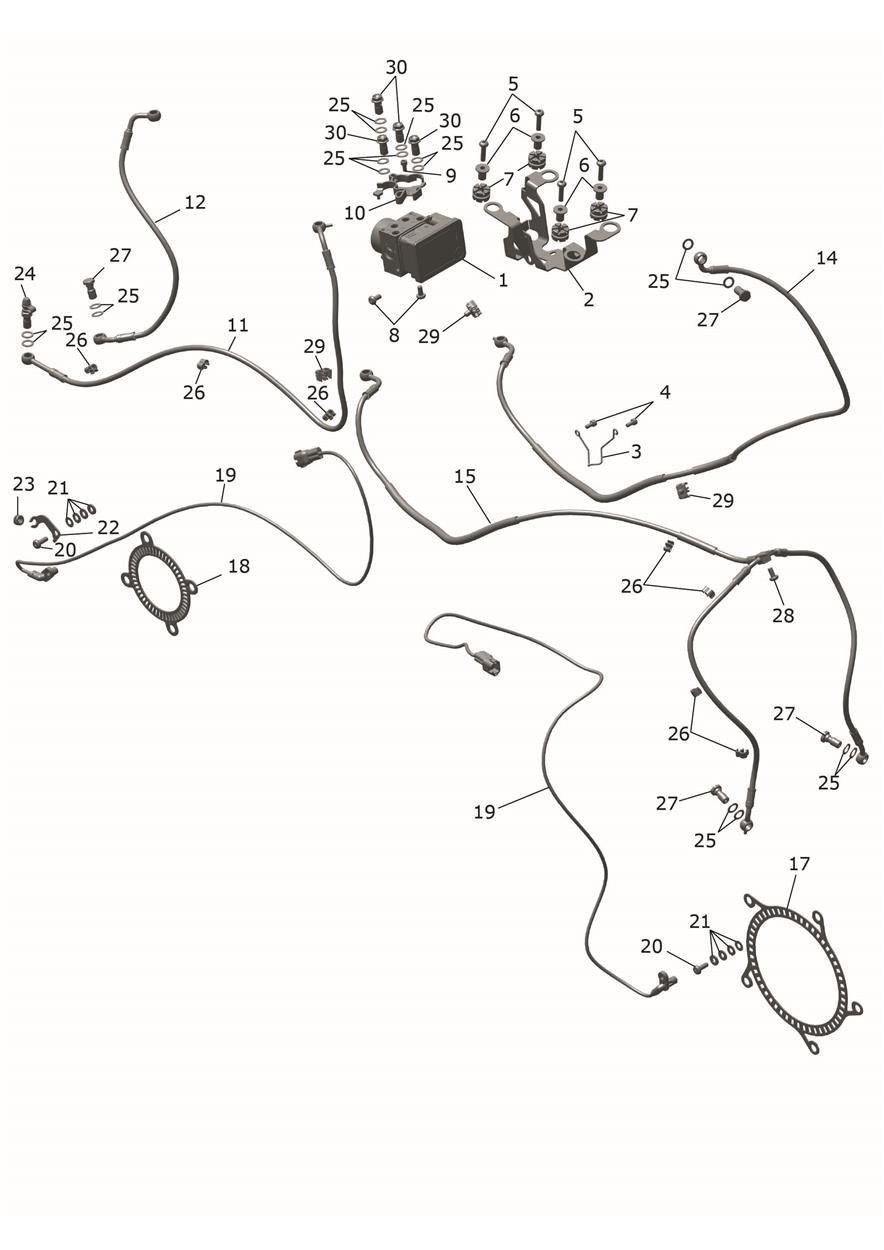ABS System exploded diagram