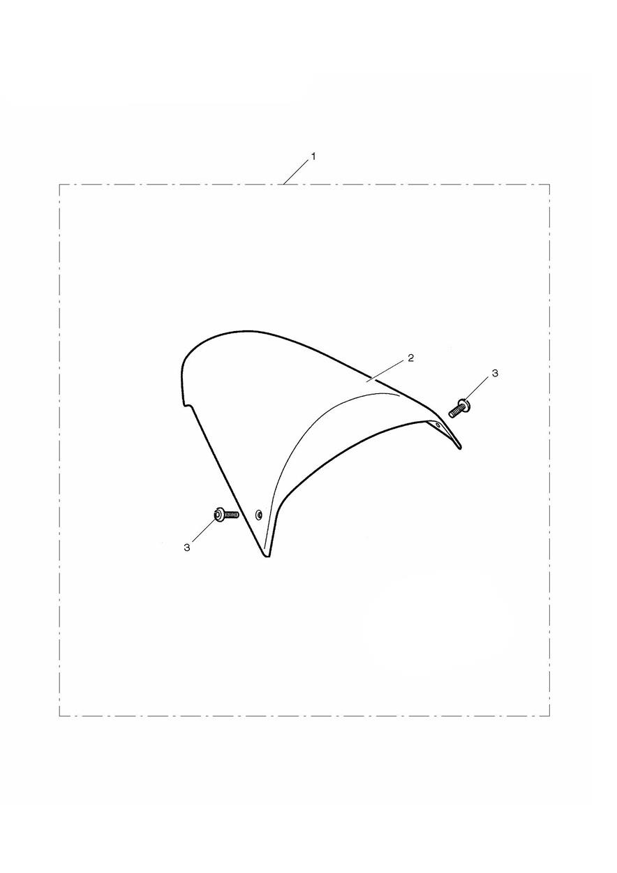 Seat Cowl Kit, Coloured exploded diagram