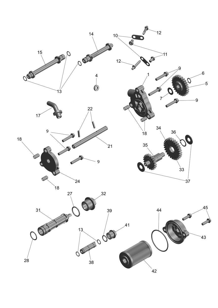 Lubrication exploded diagram