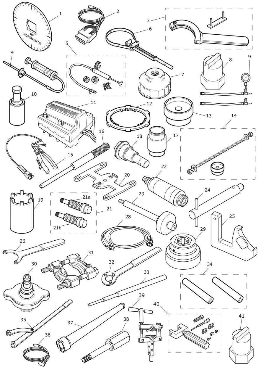 Service Tools exploded diagram