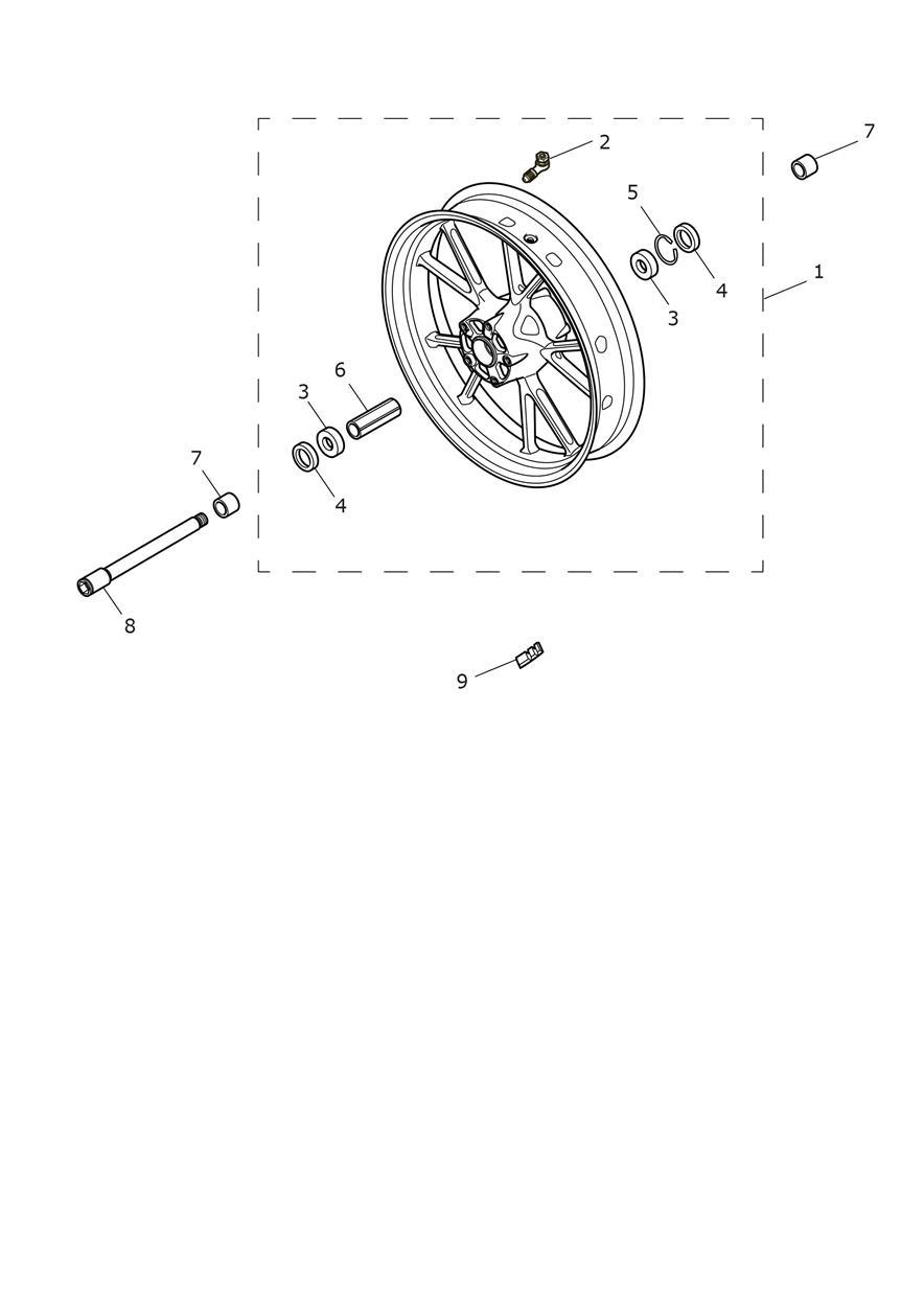 Front Wheel exploded diagram
