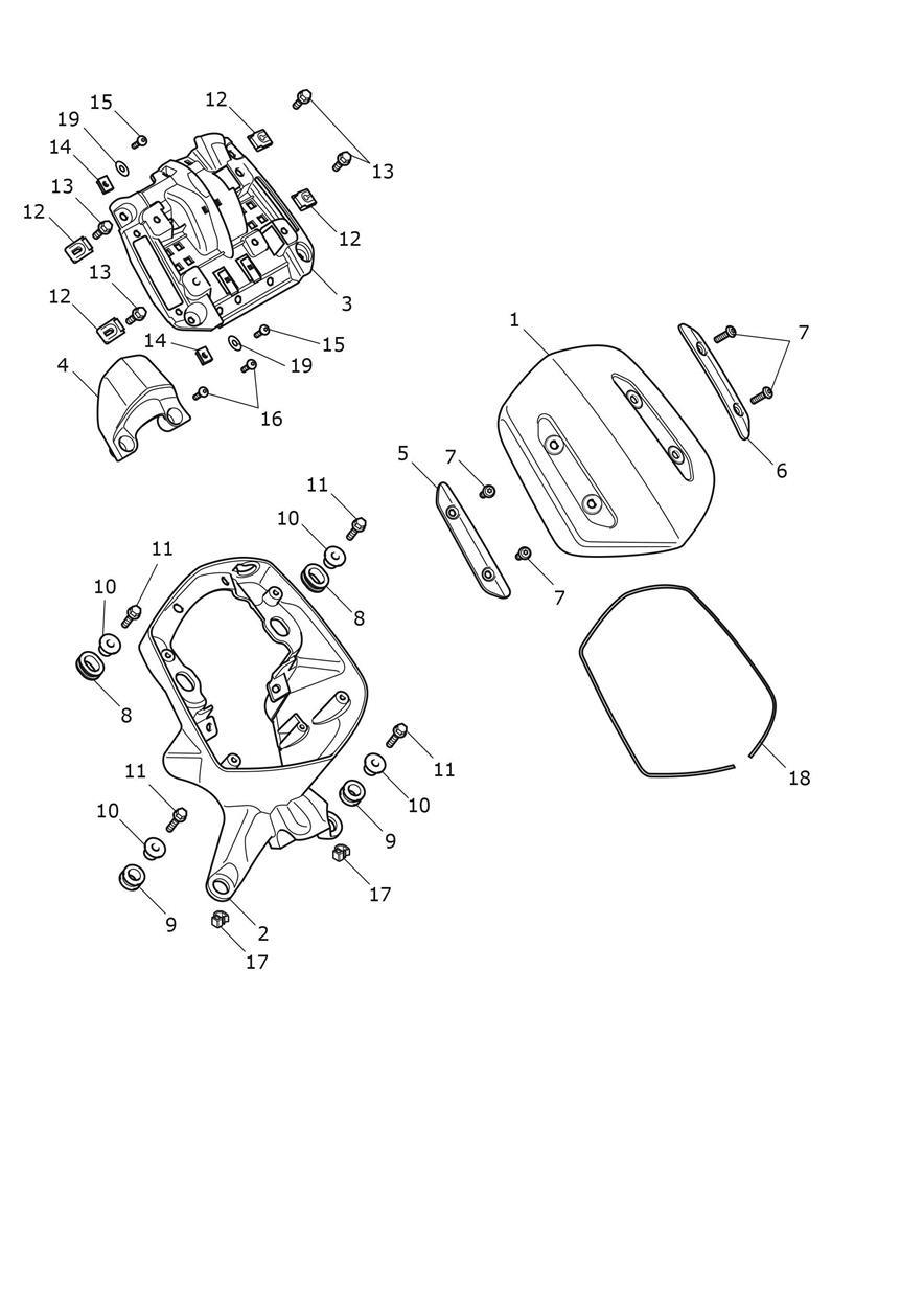Flyscreen exploded diagram