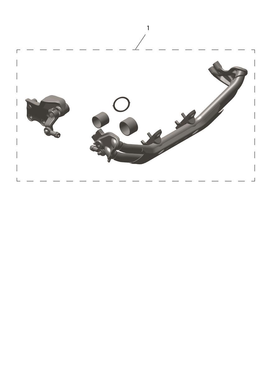 Forward Controls Mount Kit exploded diagram