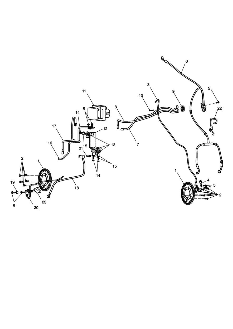 ABS System - ABS Model Only exploded diagram