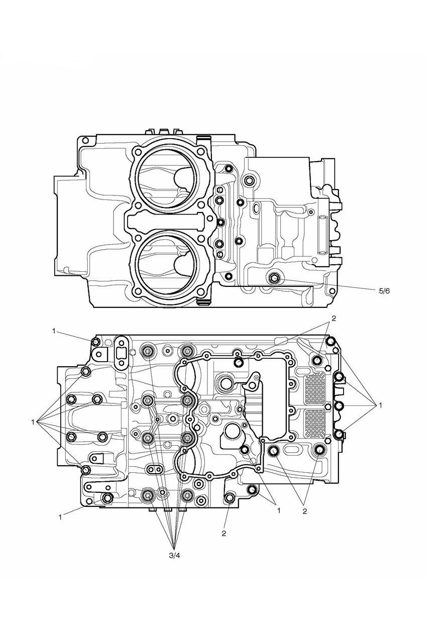 Crankcase Bolts exploded diagram