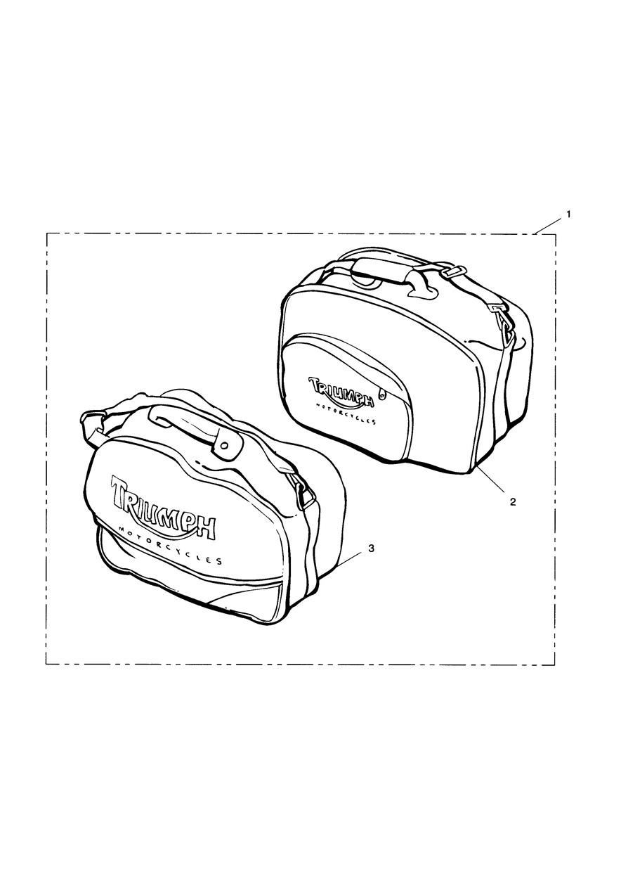 Pannier Inner Bags exploded diagram