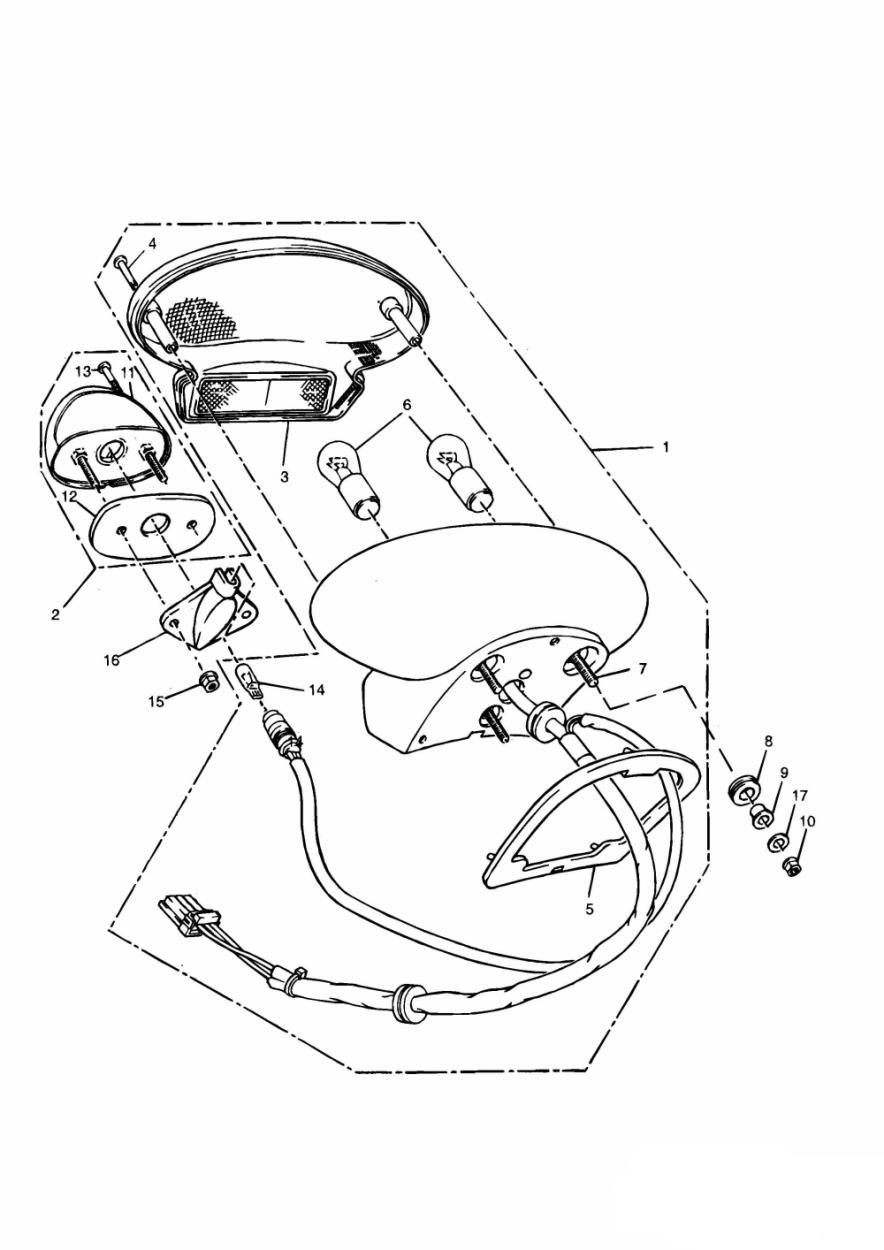 Rear Lamps exploded diagram