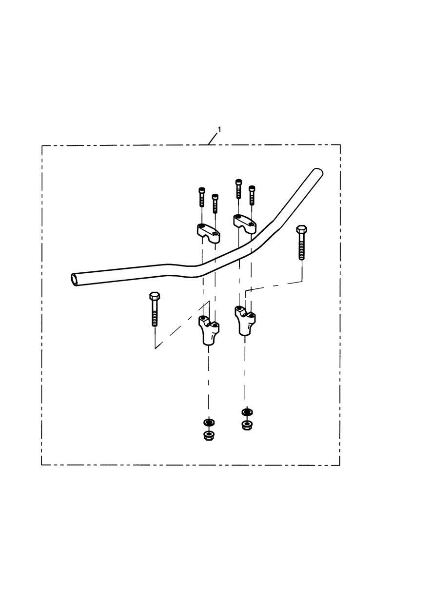 Oversize Handlebar Kit, Gold exploded diagram