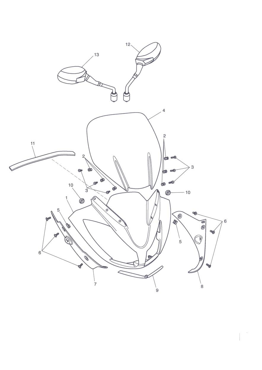 Cockpit exploded diagram