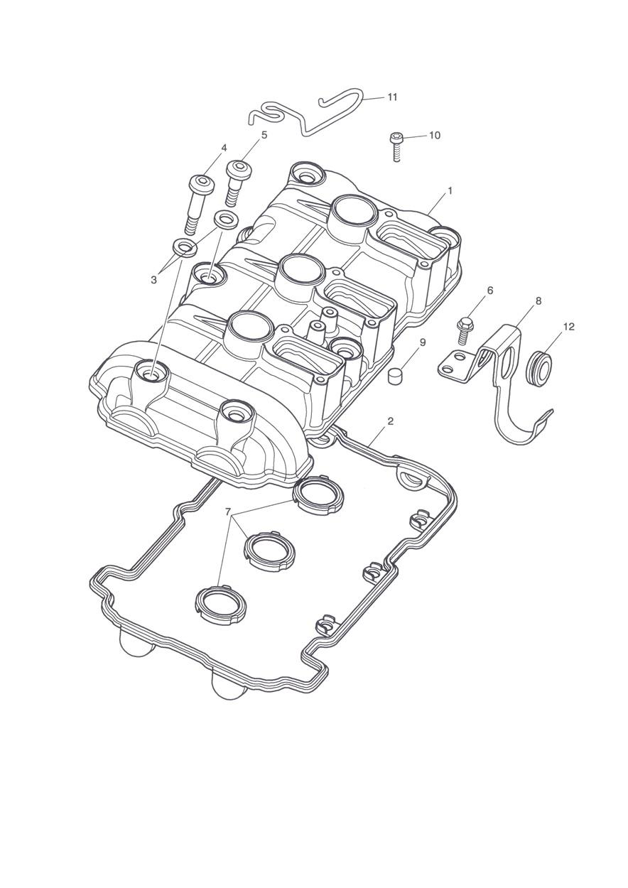 Cam Cover exploded diagram